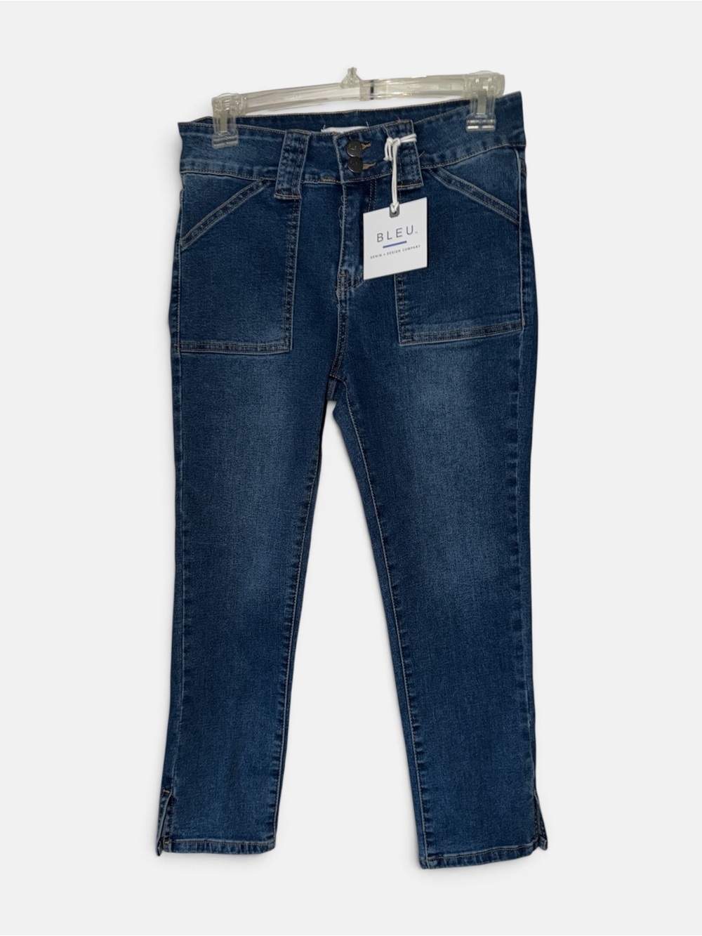 B.L.E.U. Mid/Dark Blue Straight Leg Jeans